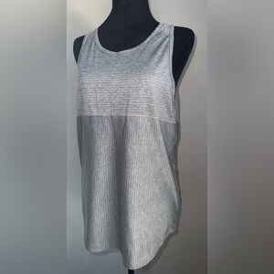All In Motion, Gray Racer Back Tank Top, Size Small